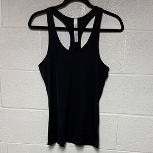 Under Armour Women’s Black Ribbed Heat Gear Tank Sz L